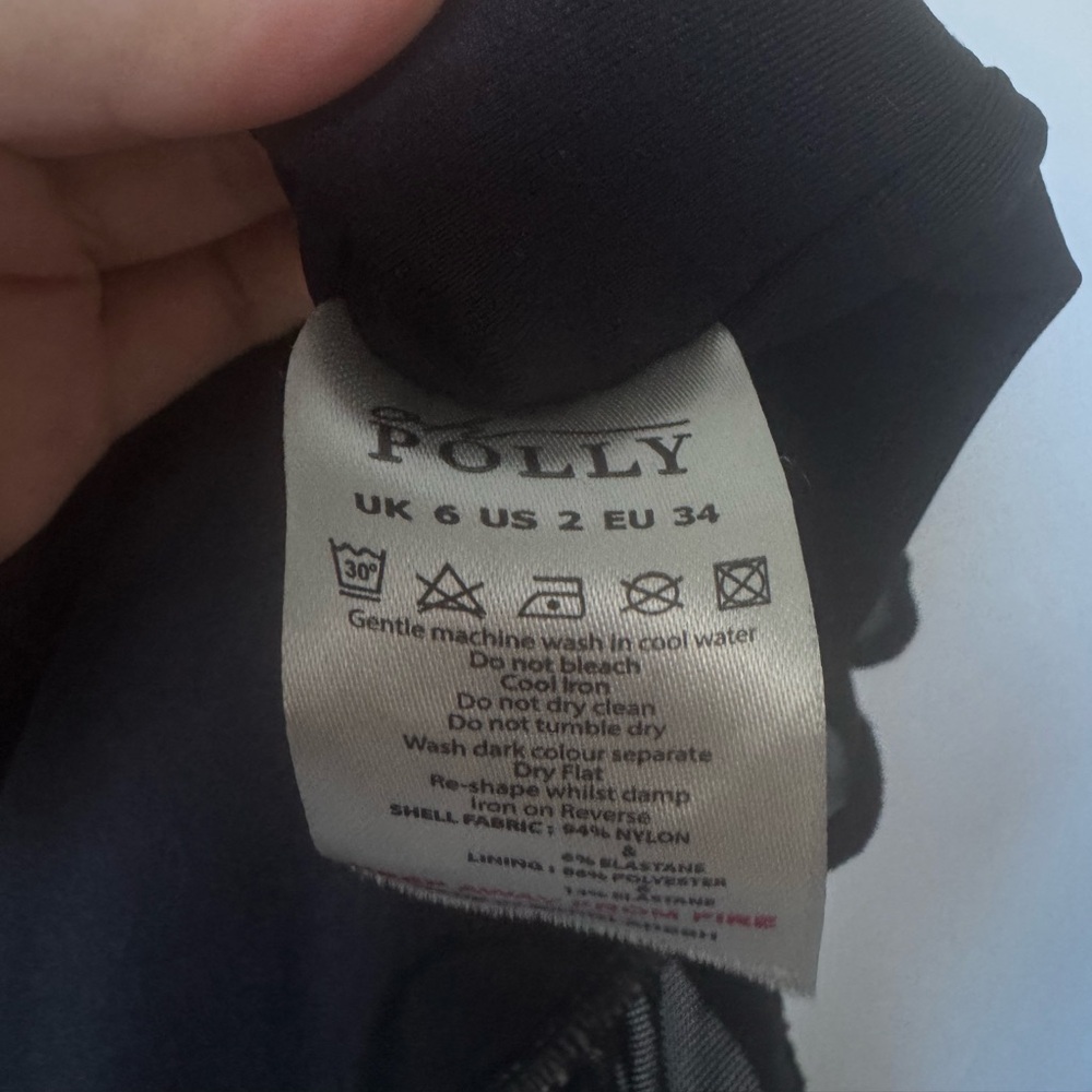 Oh Polly Mesh Long Sleeve Mini Dress in Black - Size 2 - Picture 10 of 10